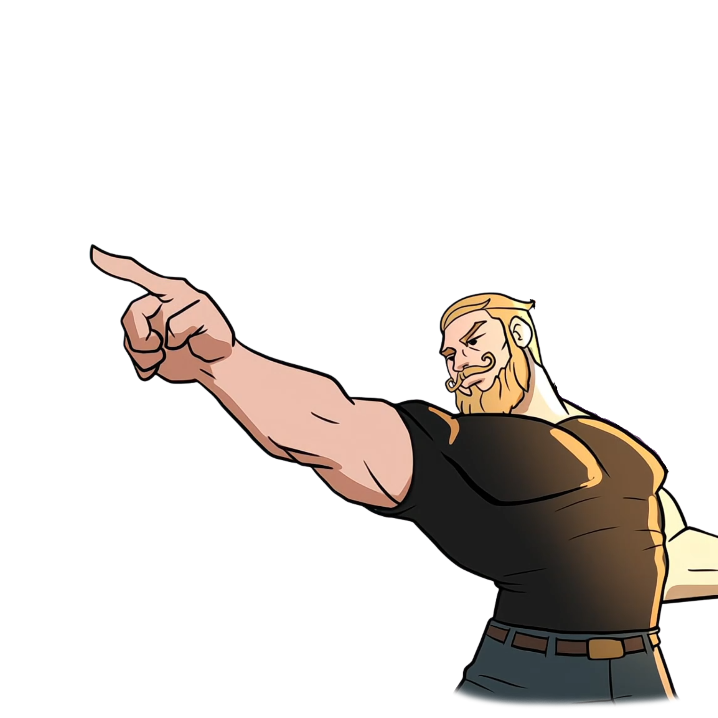 Pointing Chad